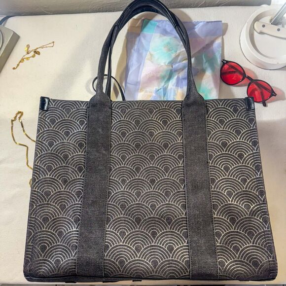 Kurt Geiger London Seigaiha Pattern Tote Bag - Picture 2 of 8